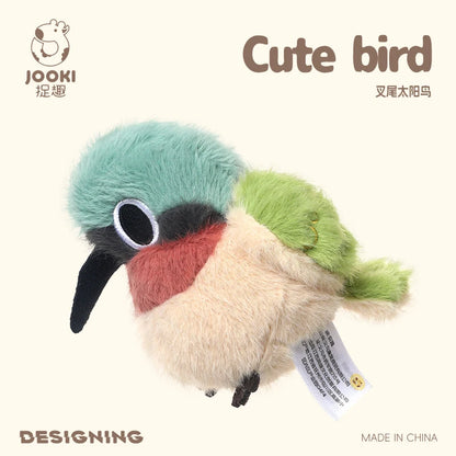 11cm Mini Lifelike Kingfisher,Sparrow,Fork-tailed Sunbird,Myna Plush Toys