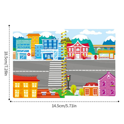 Children Reusable Jelly Sticker Book Creative Multi-Theme Cartoon Stickers