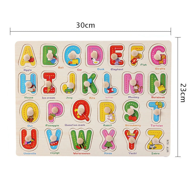 Wooden Puzzles Children Montessori Toys