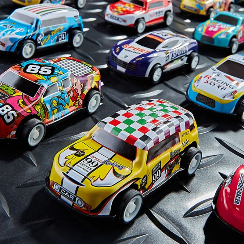 20-50Pcs/set Mini Car Set Inertia Pull Back Cars