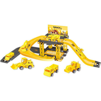 Children's track parking lot toys