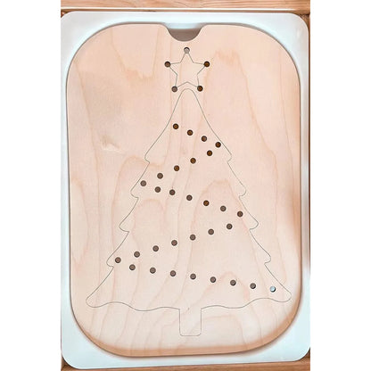 Children's Sensory Tray Table Color Hairball Game Wooden Tile Montessori