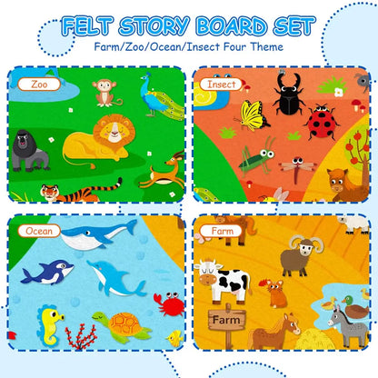 My Daily Calendar,Farm,Transportation Felt Story Board