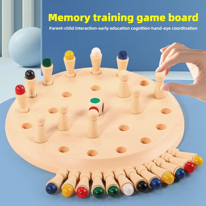 Memory Matching Puzzle Board Game with Dice & Sticks