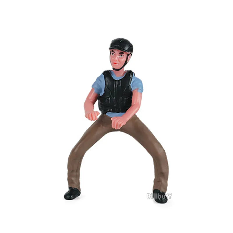 DIY Horse Race Model Horseman Farm Animal Figurines
