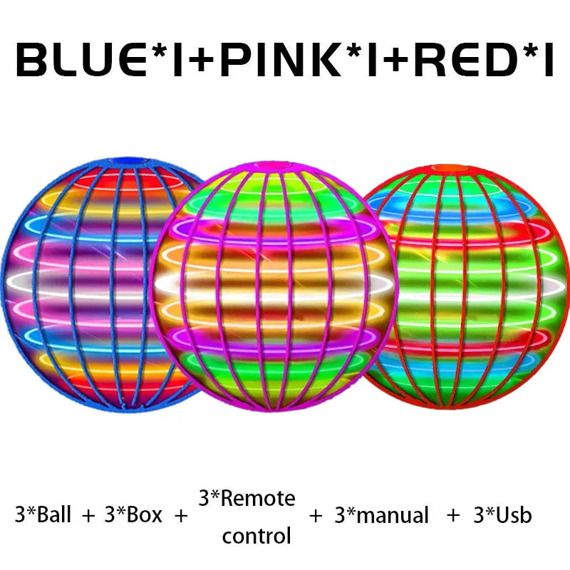Flying Ball Boomerang Flyorb Magic With LED Lights Drone Hover Ball