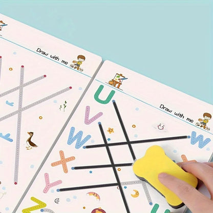 Drawing and Control Training, Thick Lines, Educational Diary, Notebook