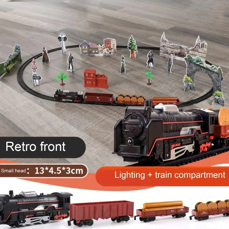 Classic Railway Freight Train Playset