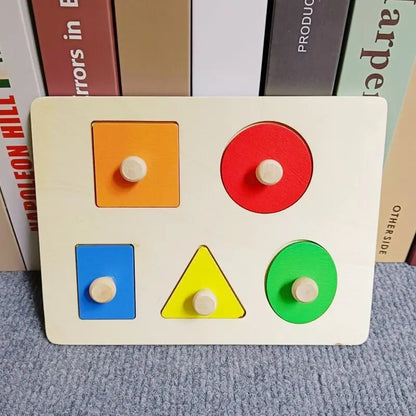 Montessori Toy Wooden Building Blocks Early Learning Educational Toys
