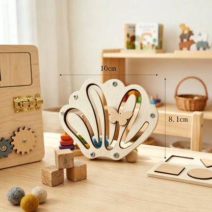 DIY Montessori Busy Board Accessories, Wooden Sensory Educational Toy