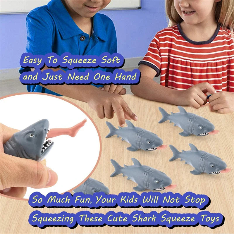 2pcs Man eating Shark Squeezing Fun Toys