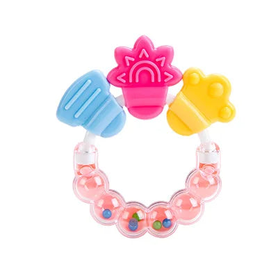 Baby Montessori Toys 0 6 12 Months Sensory Rattle Teether