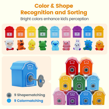 Montessori Train Toy Set Toddler Early Educational Learning Toys