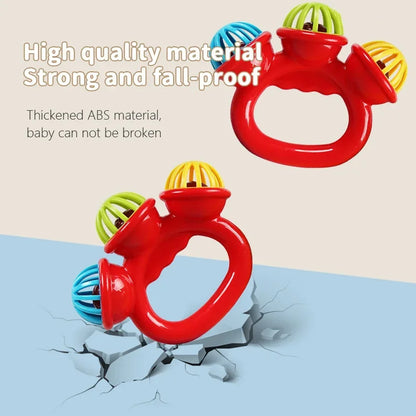 1/4PCS Newborn Hand Rattle Ball Baby Toys