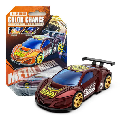 1:64 Color Change Alloy Car Toys for Kids Temperature Sensing Inertial Pull Back