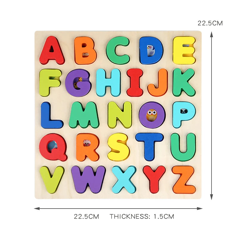 Alphabetic Arithmetic Number Geometric Shapes Educational Game Toy