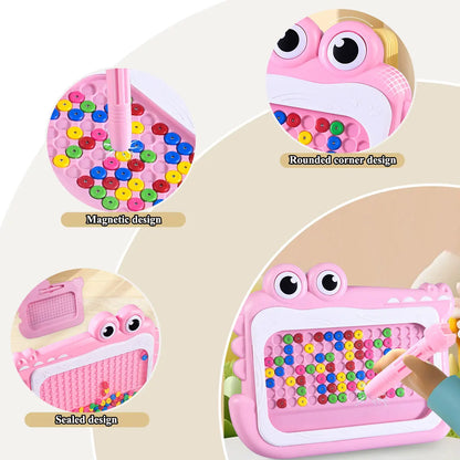 Montessori Magnetic Drawing Board Kids Color Cognition Toy