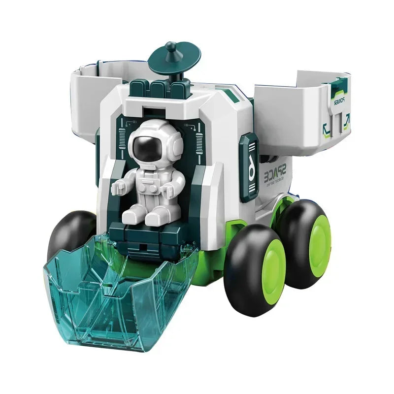 Children Puzzle Space Toy Car Simulation Model Astronaut Rocket