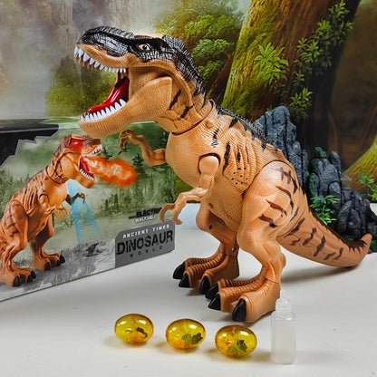 Electric Toy Large Size Walking Spray Lay Eggs Dinosaur Robot