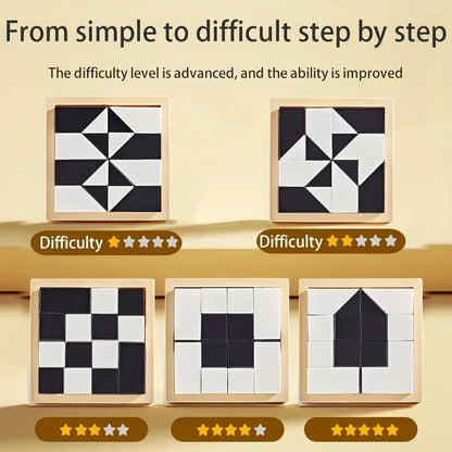 120 Level Hidden Blocks Puzzle Toy Enhances Logic Spatial Reasoning Educational