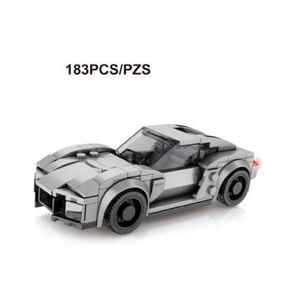 City Speed Racing MOC Car Sports Building Blocks Bricks Classic