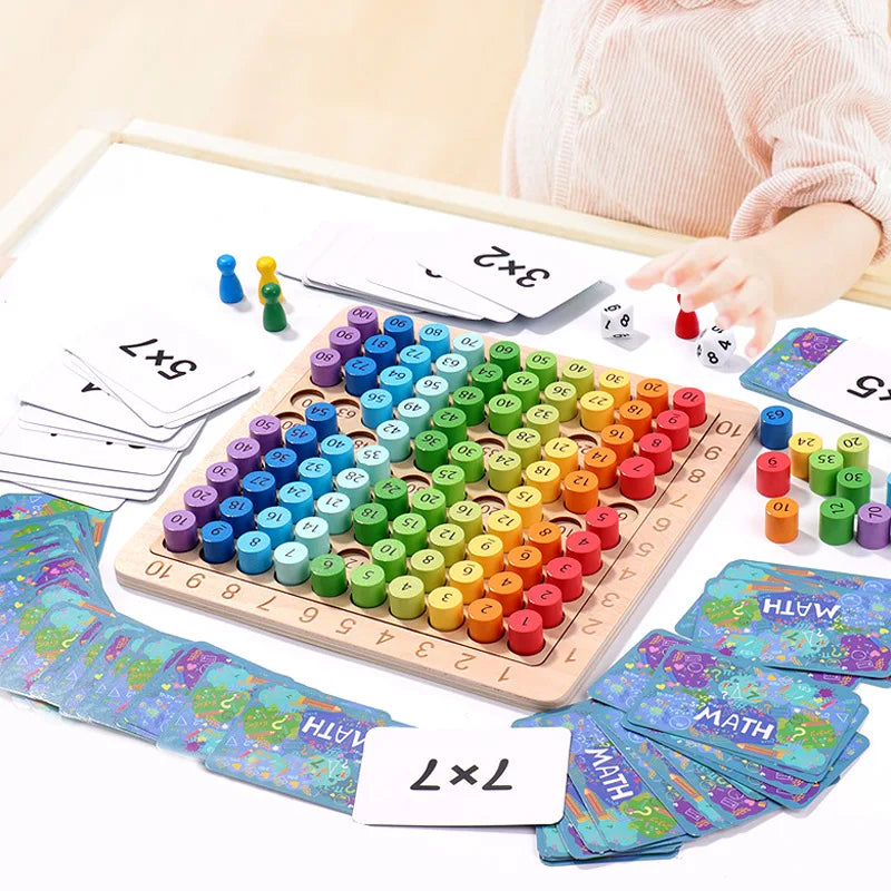 Montessori Educational Wooden Toys Children Baby Math Toys
