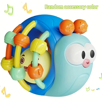 Hand-Held Baby Rattle Puzzle Early Education Snail Rattle Plastic Ball
