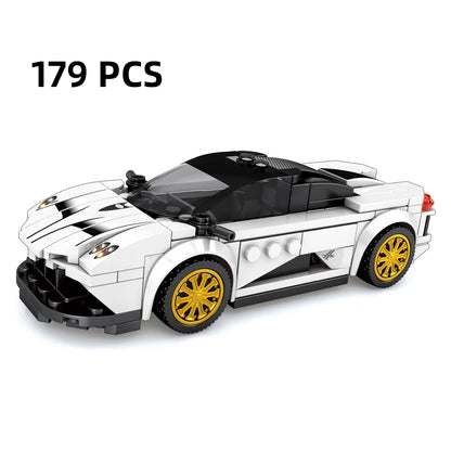 City Speed Racing MOC Car Sports Building Blocks Bricks Classic