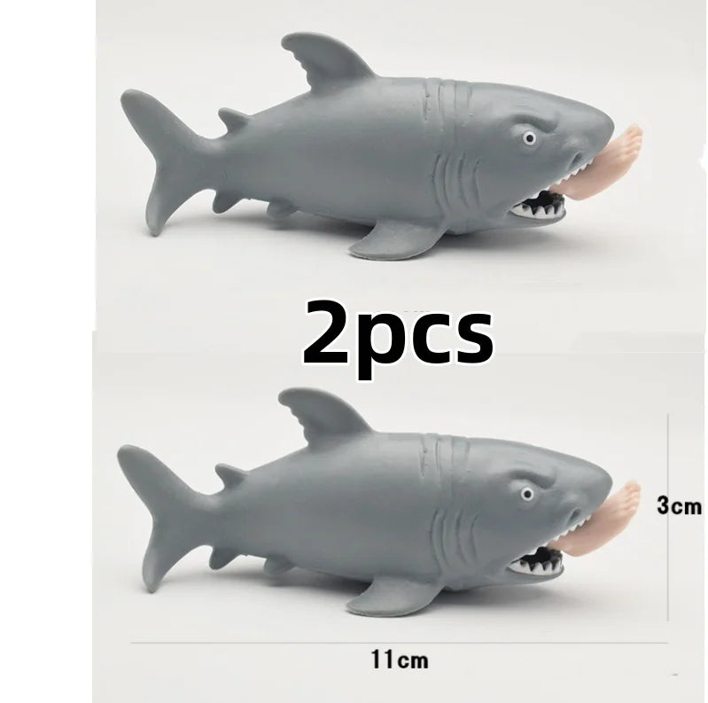 2pcs Man eating Shark Squeezing Fun Toys
