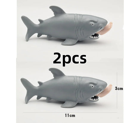 2pcs Man eating Shark Squeezing Fun Toys