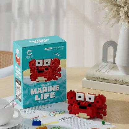Creative Marine Life Mini Building Blocks Children's Marine Animal Model