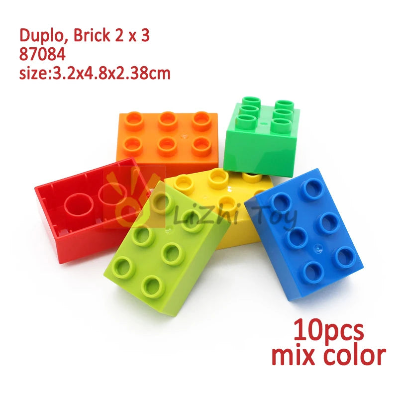 MOC Big Size Building Blocks Bricks Slope Windows Door Car