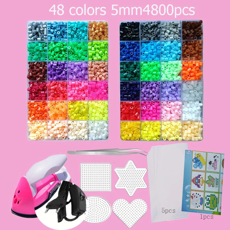 Hama Beads Box Embalagem Thermal Mosaic Ferro Educação Beadss