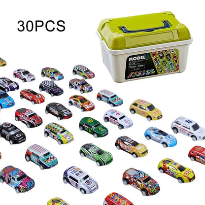 20-50Pcs/set Mini Car Set Inertia Pull Back Cars
