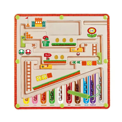 Magnetic Color and Number Maze Learning Education Toys