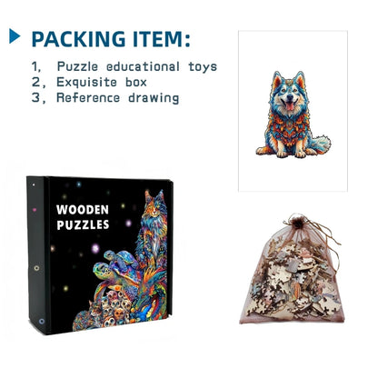 Jigsaw Puzzle Mysterious Animal Puzzles Dog Puzzles