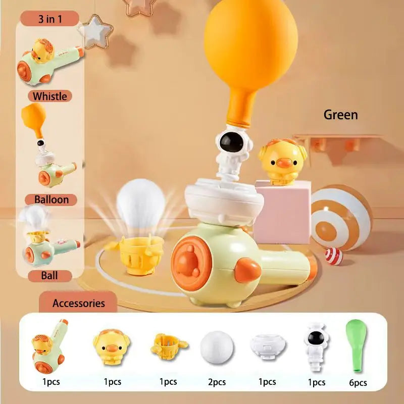 3 Style Children Breathing Practice Toy Whistling Floating Blowpipe Ball