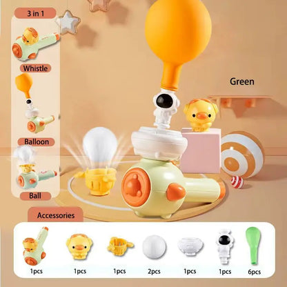 3 Style Children Breathing Practice Toy Whistling Floating Blowpipe Ball