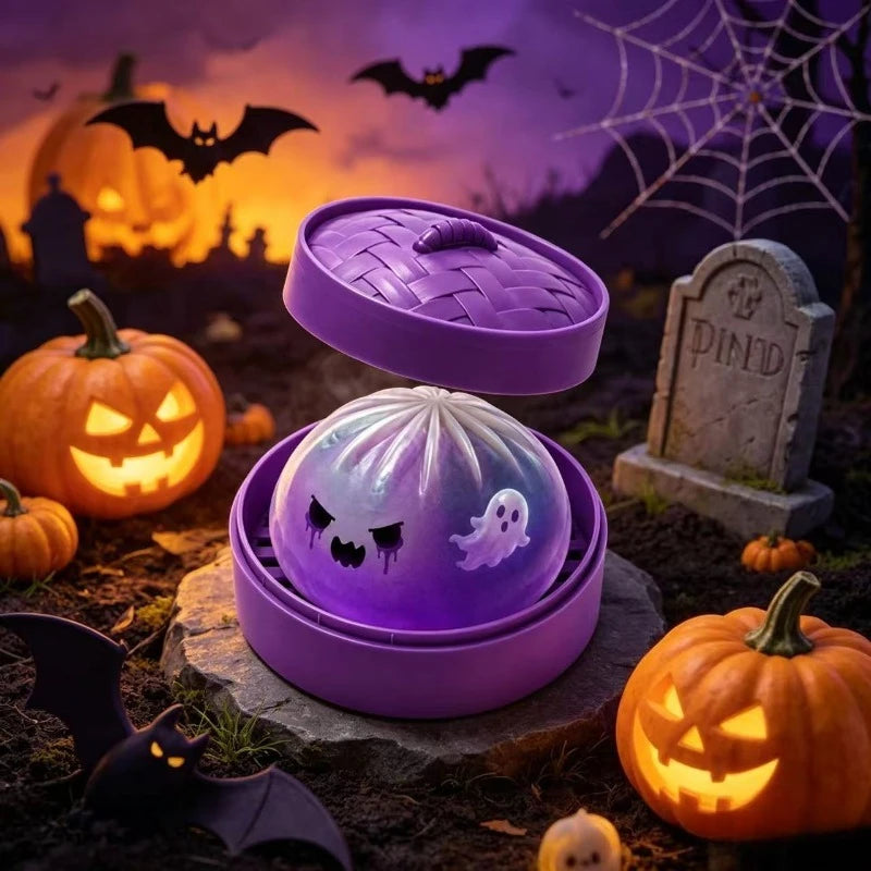 Glitter Halloween Ghost Dumplings Squishy Soft