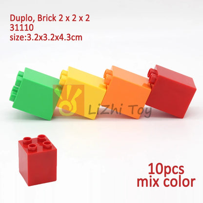 MOC Big Size Building Blocks Bricks Slope Windows Door Car