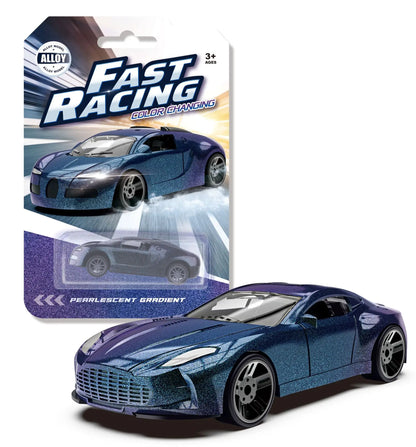 1:64 Color Change Alloy Car Toys for Kids Temperature Sensing Inertial Pull Back