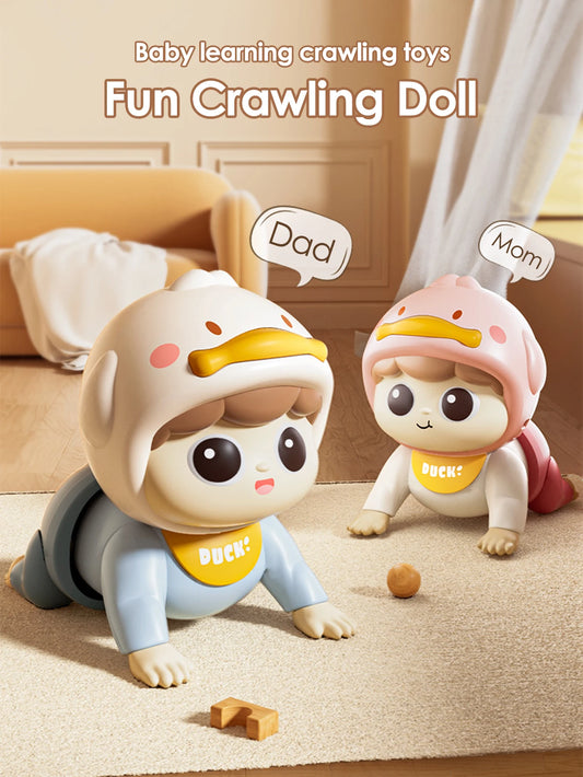 1Pcs Crawling Doll with Music Baby Toys,