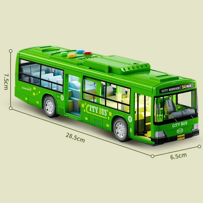 Extra Large City Bus Kids Toy with Lights Sounds