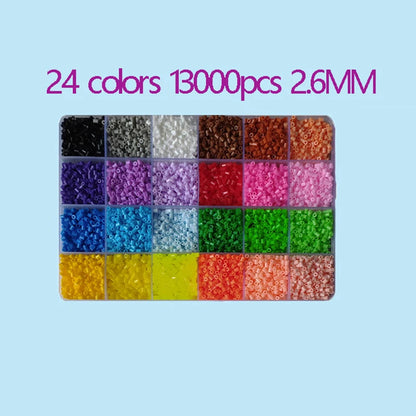 2.6mm Perler Hama Beads Set 3D Puzzle Iron Beads Toy