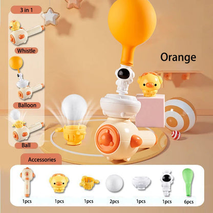 3 Style Children Breathing Practice Toy Whistling Floating Blowpipe Ball