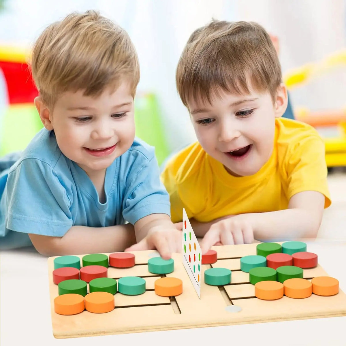 Colorful Slide Puzzle Board Game Color Matching Slide Sensory Educational Toy