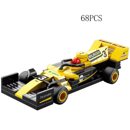 City Speed Racing MOC Car Sports Building Blocks Bricks Classic