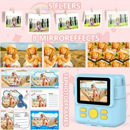 1080P HD Video Camera Portable Instant Print Camera for Kids