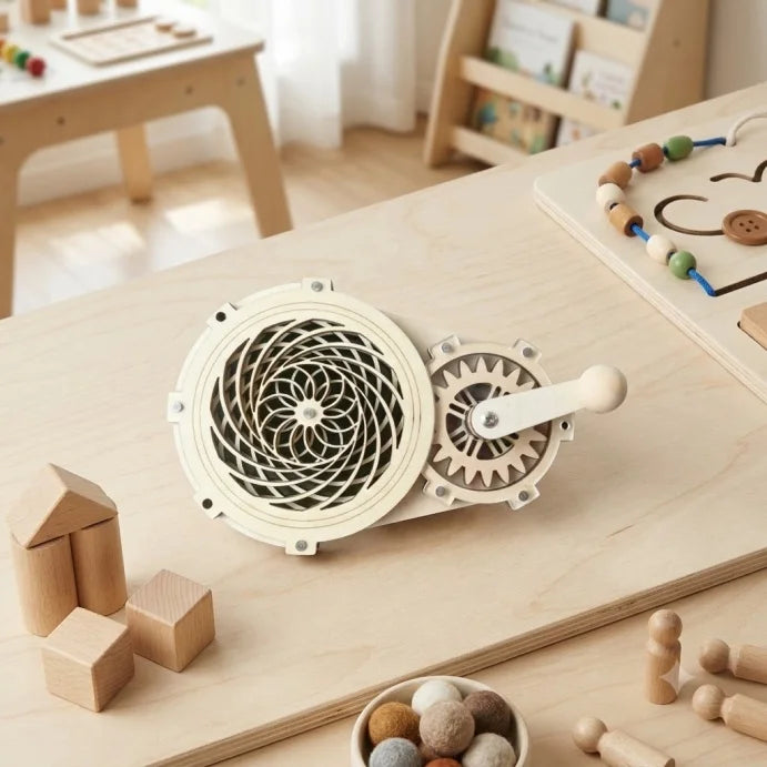 DIY Montessori Busy Board Accessories, Wooden Sensory Educational Toy