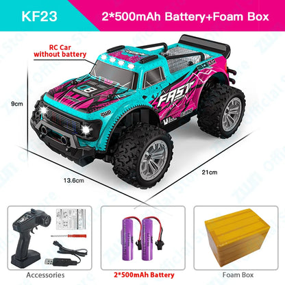 ZWN 1:16/1:20 2.4G Model RC Car With LED Light 2WD Off-road Remote Control